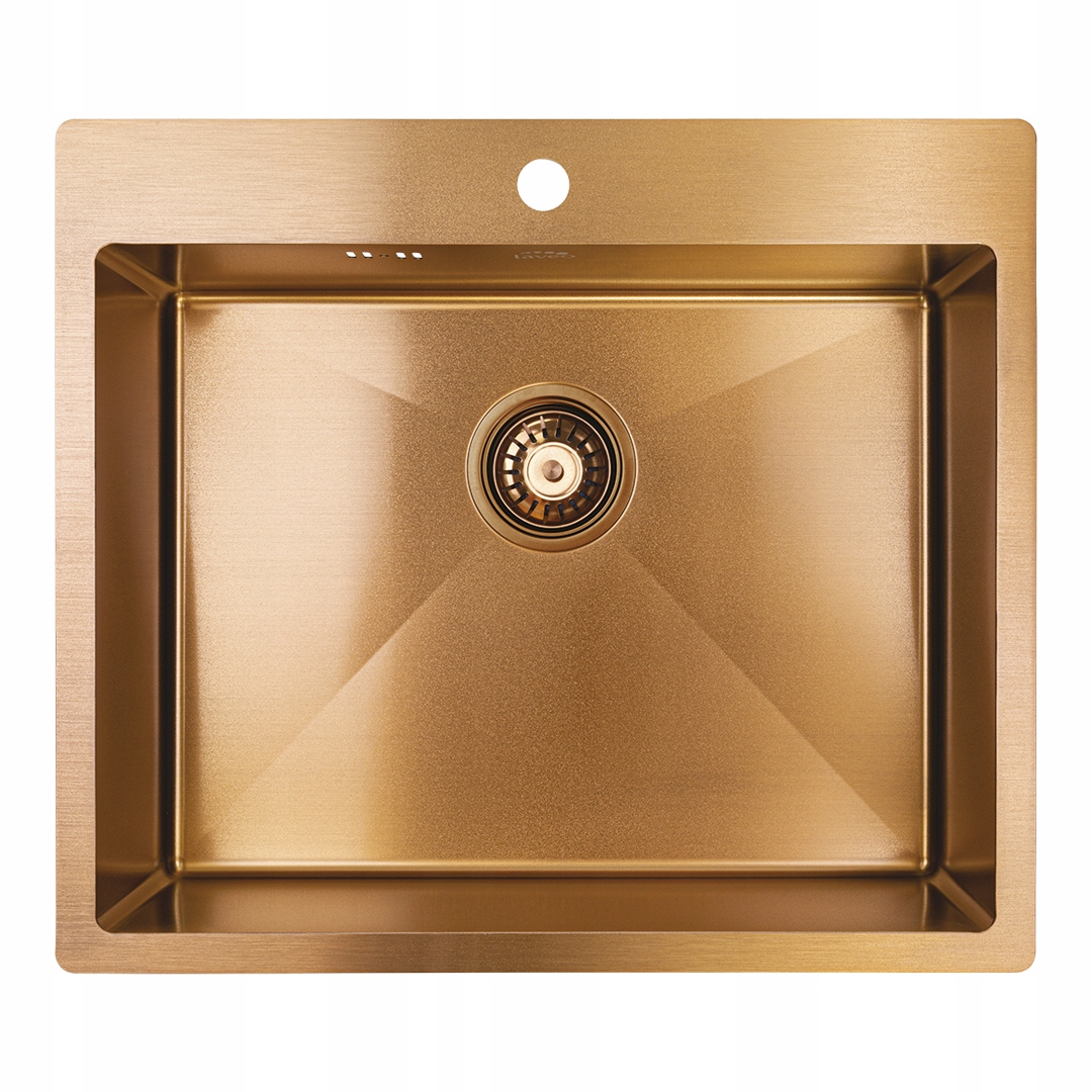 Oceľový Medený Drez 51x59 CM Zavesený Zapustený So Sifónom