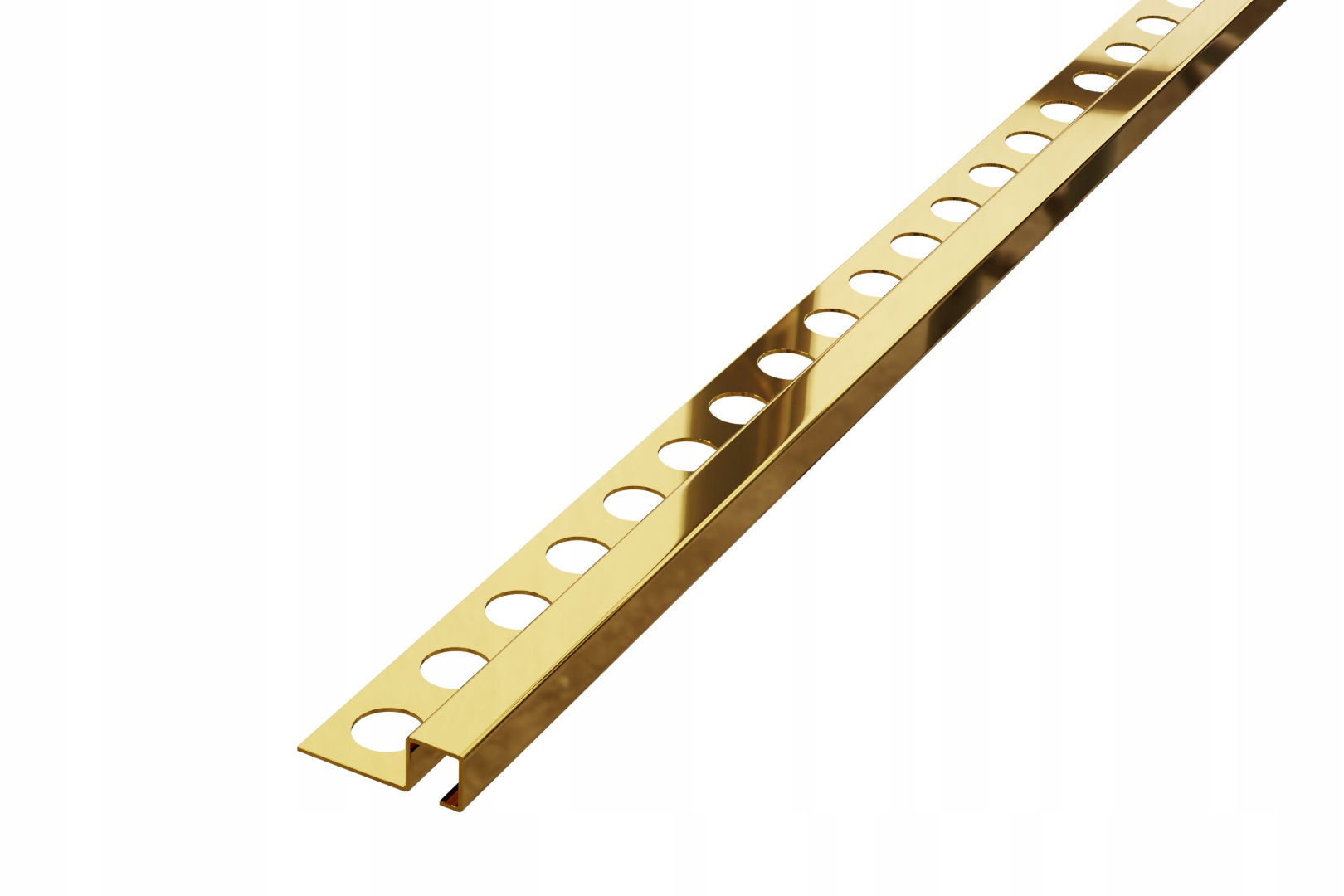 Zlatá dokončovací lišta Q 12,5 mm x 270 cm Lesk