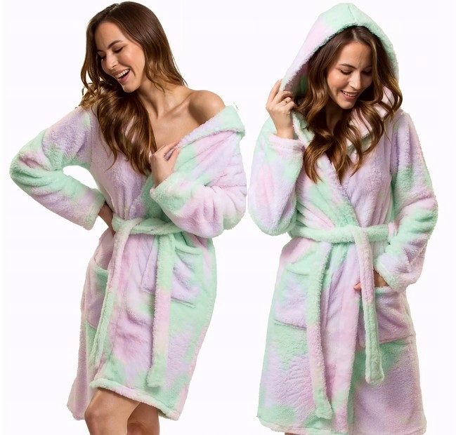 

Gruby Szlafrok Coli Ciepły Kolorowy