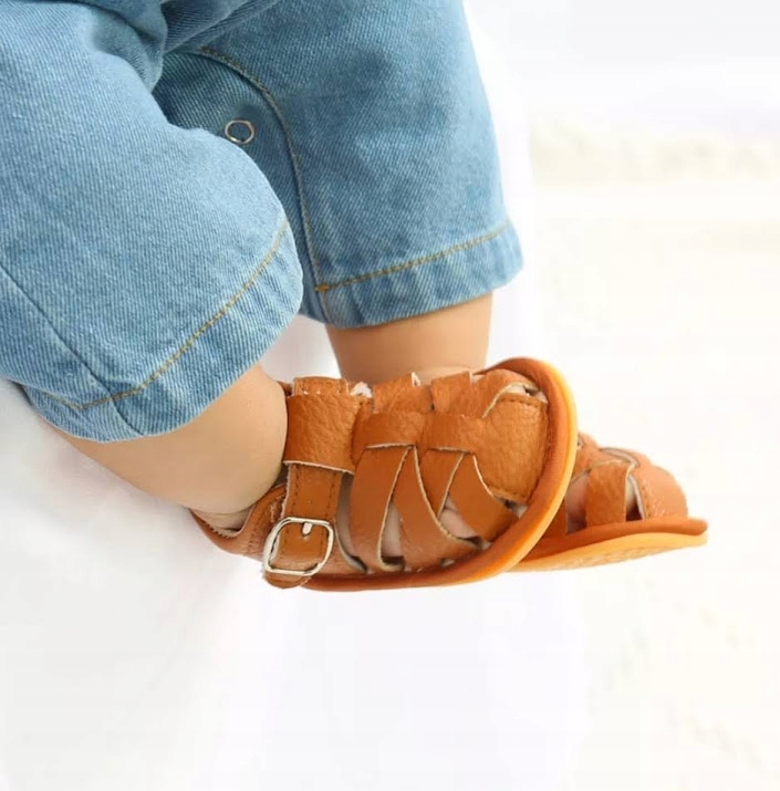 SANDAŁY buty SANDAŁKI chłopięce 17/18 11cm SKÓRA Marka Inna marka