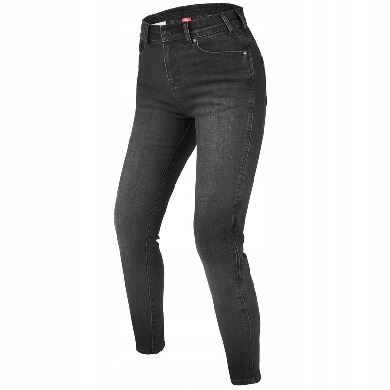 Dámske Motocyklové Džínsy Rebelhorn Classic 3 Slim Fit Washed Black (W26/3