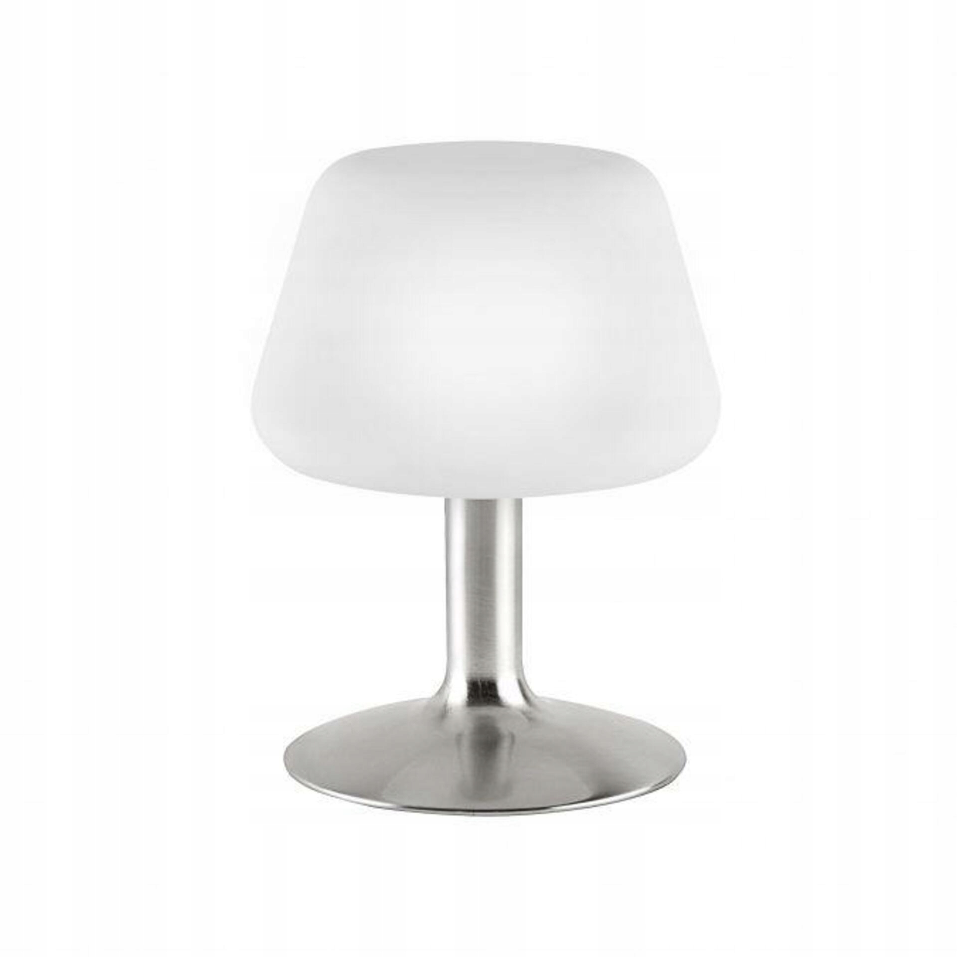 Paul Neuhaus Led stolná lampa, oceľ, opálové sklo, dotykové stmievanie 3000K