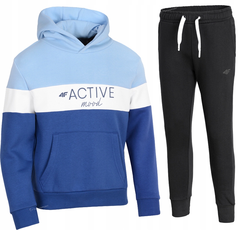 

4F Dziewczęcy Dres Komplet Bluza Spodnie / 158