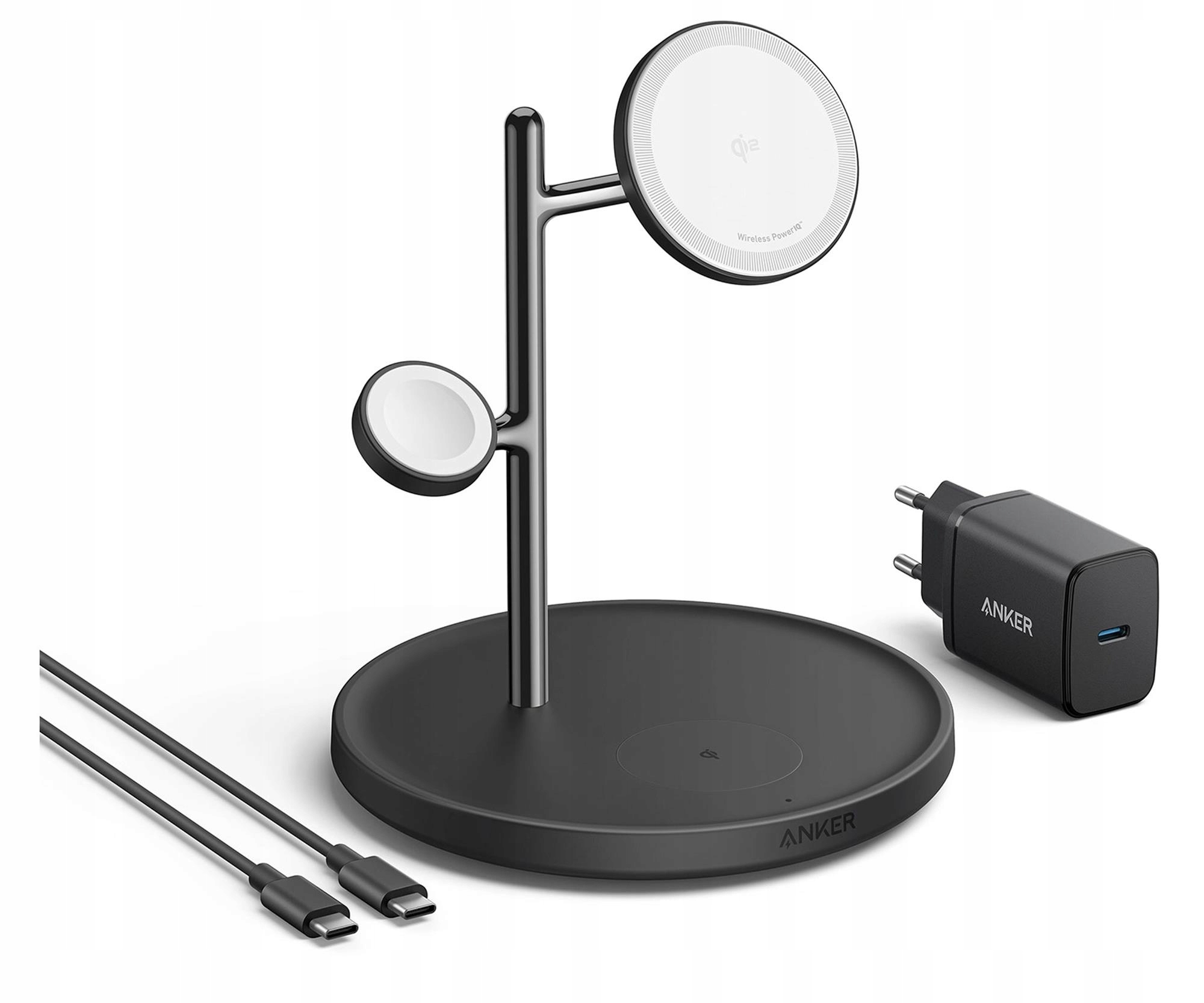Anker MagGo 3w1 (B25M3312) iPhone Apple Watch AirPods 15W Czarny