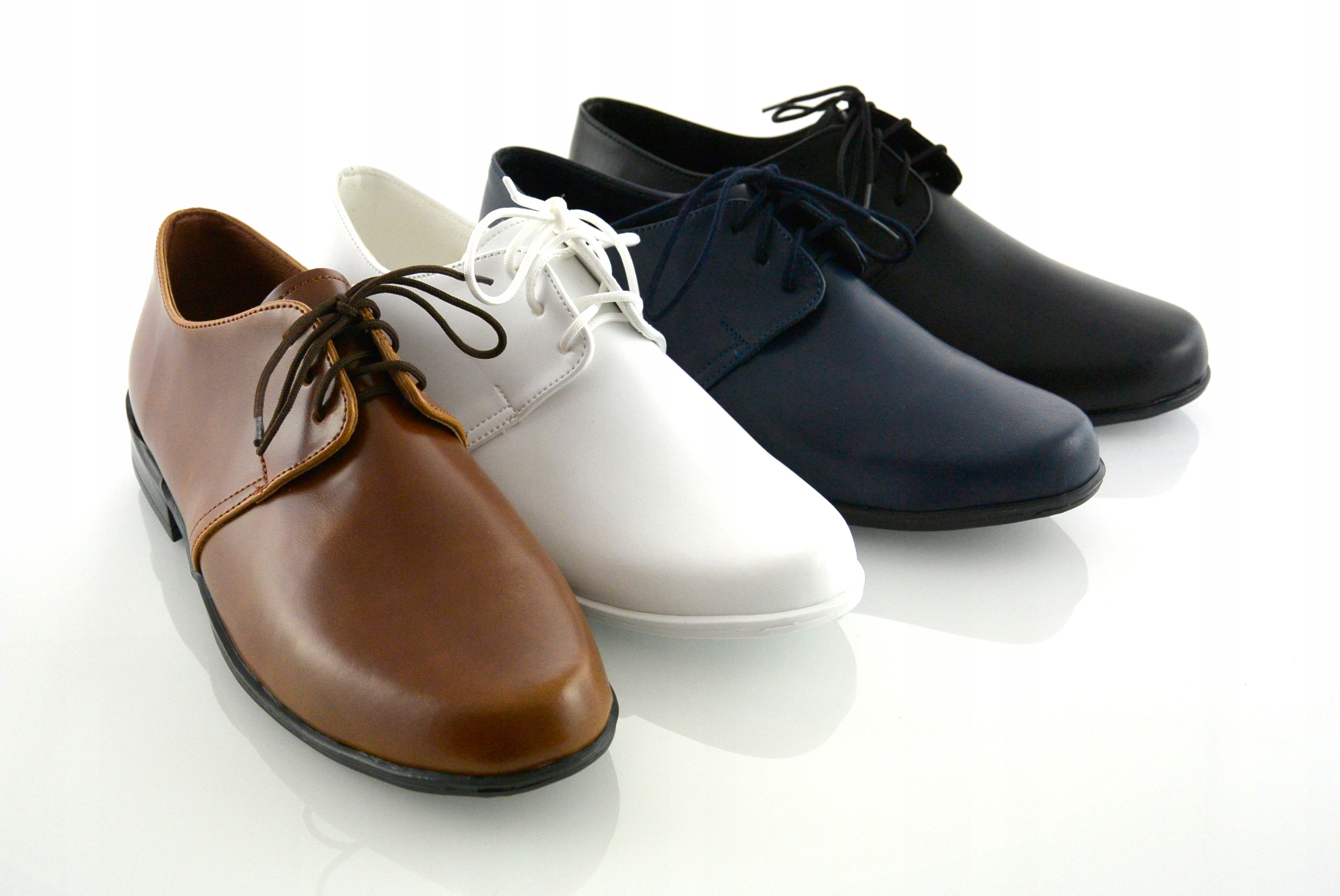 POLSKIE CZARNE WIZYTOWE BUTY KOMUNIJNE GŁADKIE r38 Rozmiar (new) 38