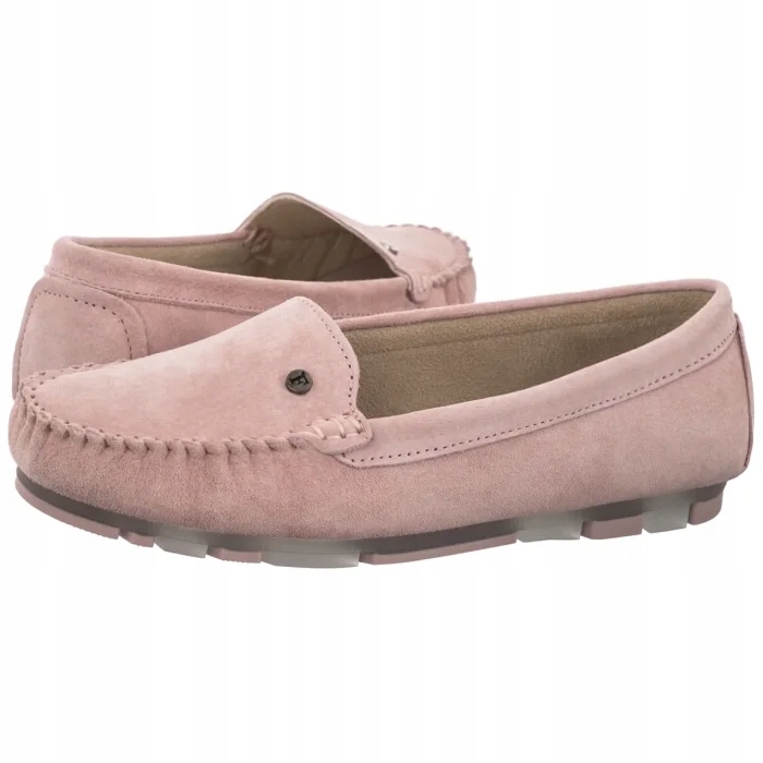 Dámské kožené boty Mokasíny Filippo Růžové DP2037/26 Pink