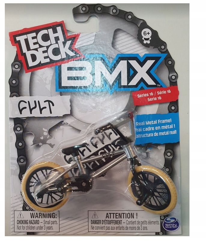 

Tech Deck Fingerbike Mini Bmx Metal Srebrny