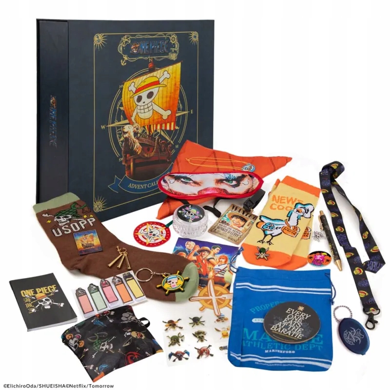 Adventní kalendář One Piece, 2024r Netflix Luffy, zoro, nám