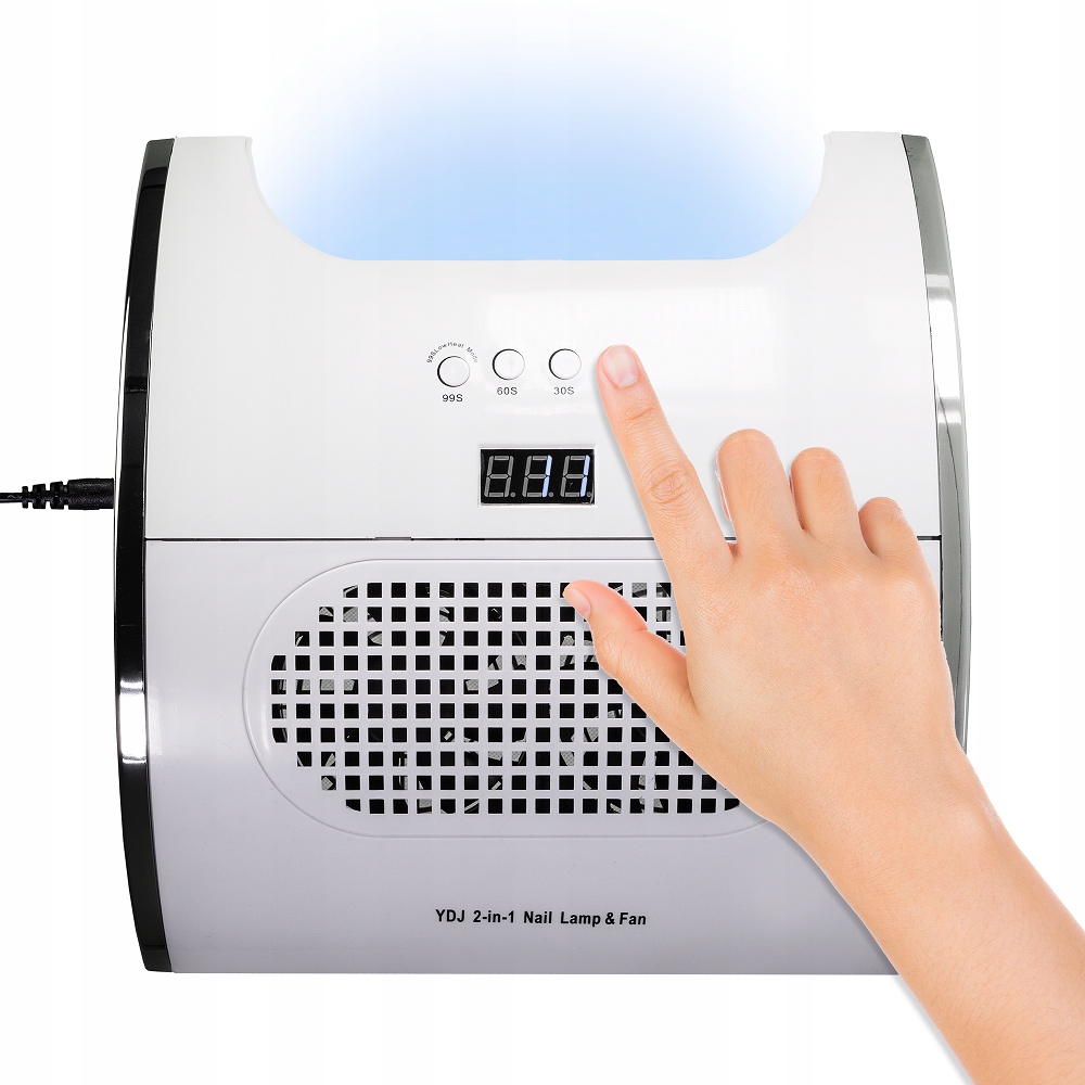 Pochłaniacz pyłu do paznokci lampa 2w1 UV/LED 80W Marka bez marki