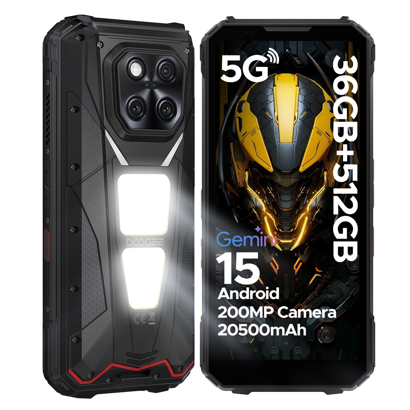 Smartphone Doogee VMaxLR 5G 36+512 Gb 20500 mAh 6,78" Fhd Dual SIM/NFC/černý