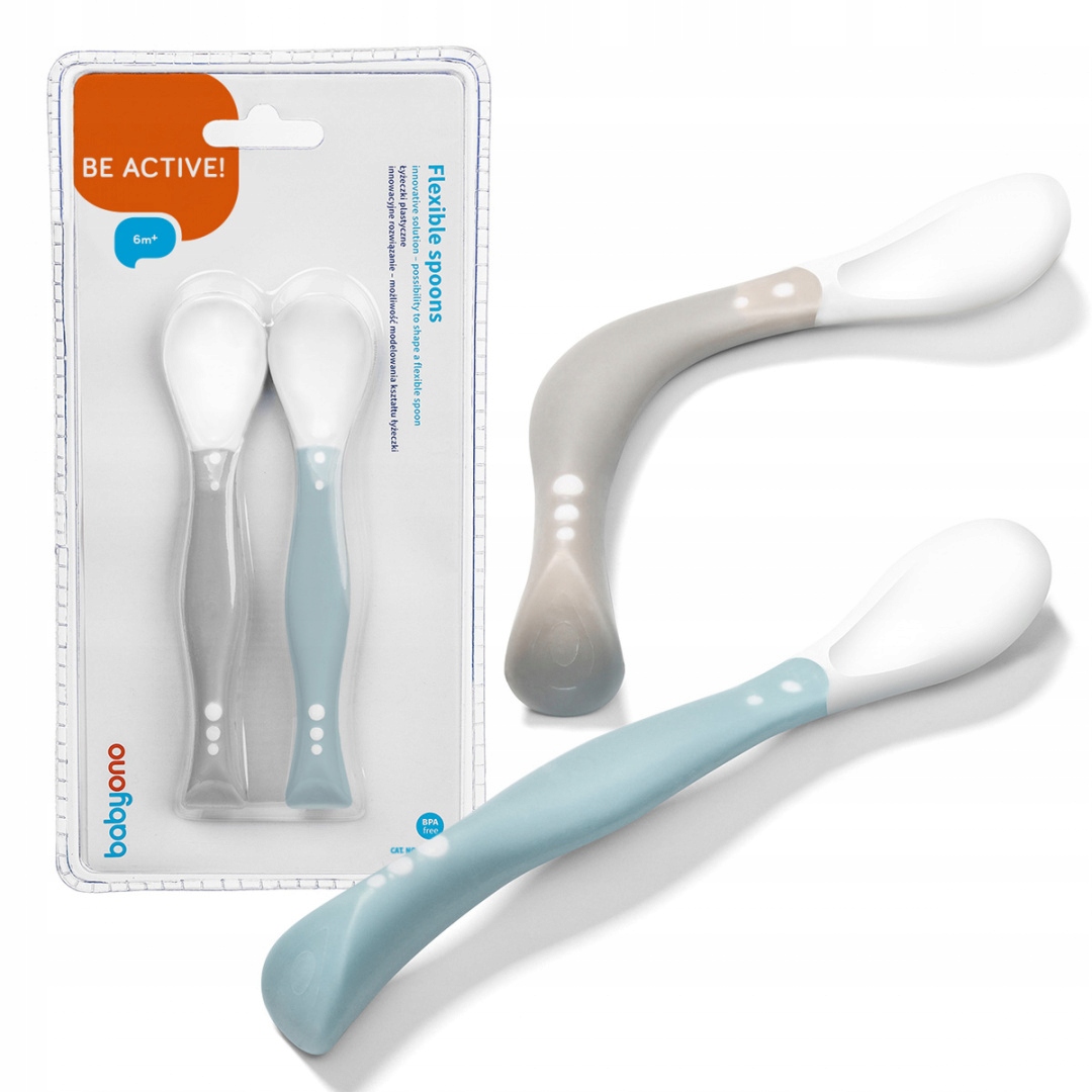 BabyOno ŁYŻECZKI ELASTYCZNE dla dzieci i niemowląt