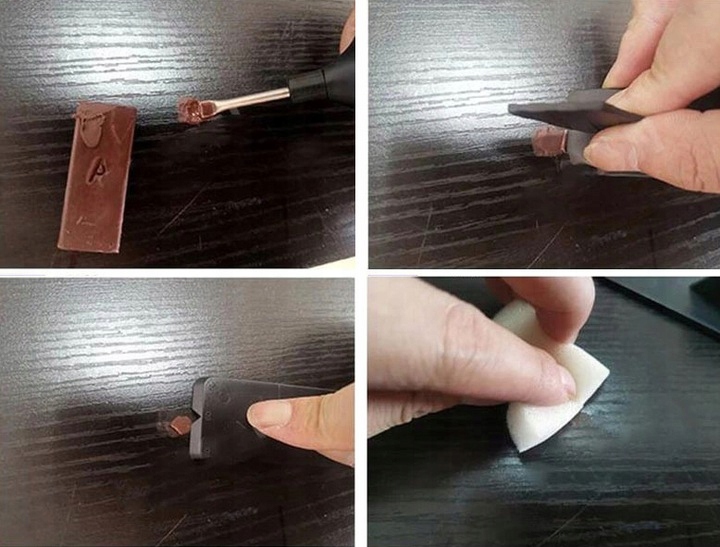 ZESTAW WOSKÓW DO NAPRAWY PANELI PODŁOGI MEBLI RYS TRWAŁY ORAZ WYDAJNY Typ gres