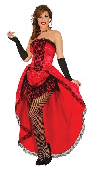 Kostým Burleska Burlesque Červeno Černý M