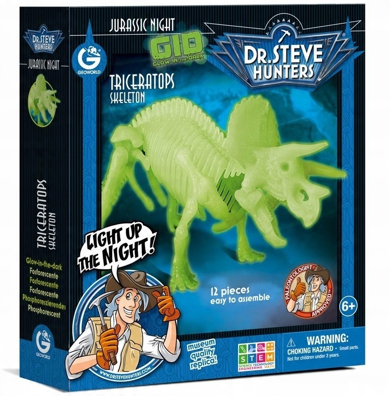 

Geoworld Triceratops świecący w ciemności CL1653K