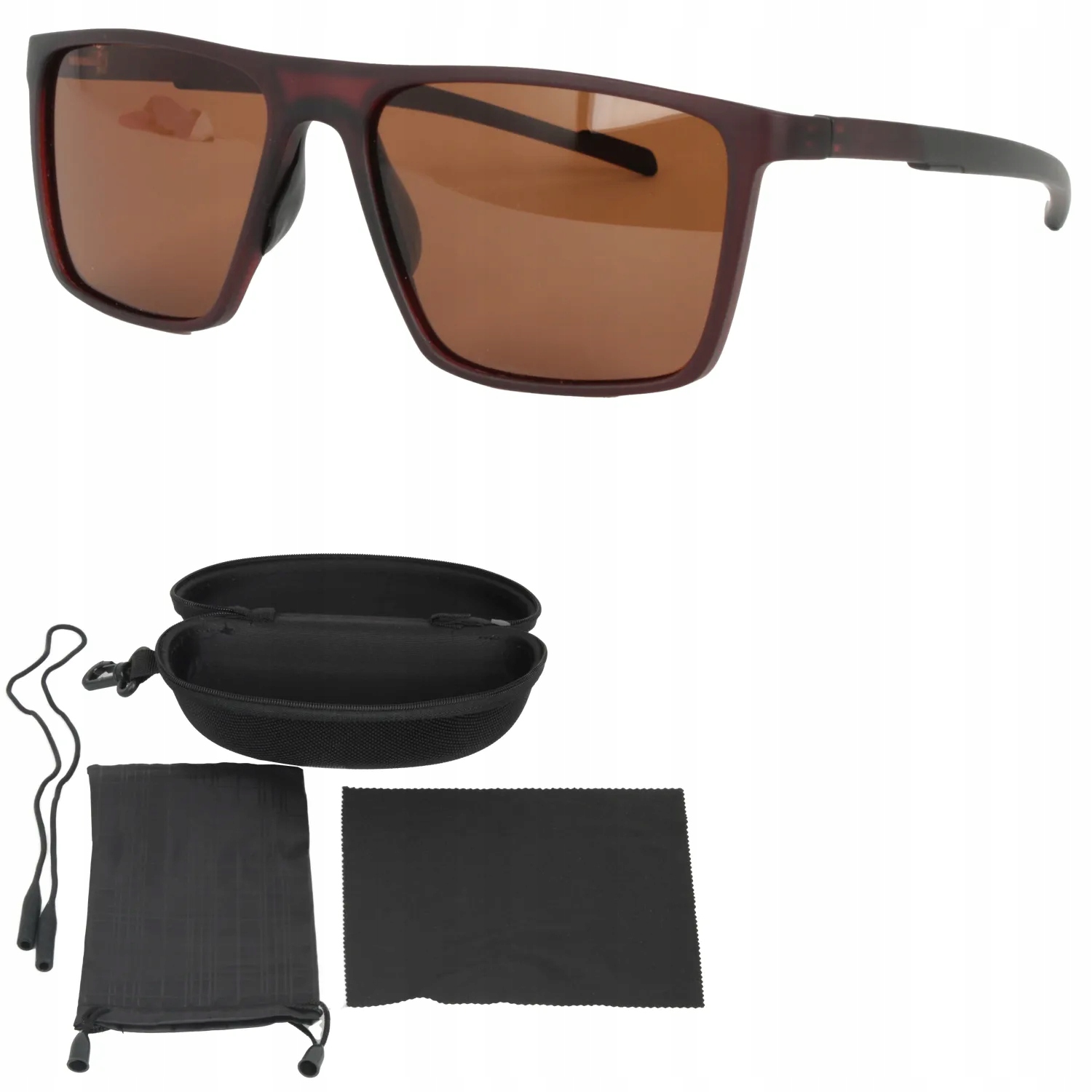 Polarizační UV400 Polar Fashion P8526C2 Pánské brýle Hnědé Matné