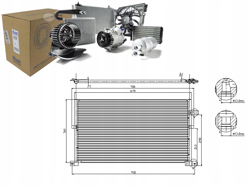 NIS94586 Chladič Klimatizace Ford Mondeo III 1. Asistent řidiče #33