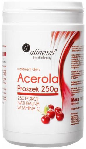 

100% Naturalna Witamina C-Acerola 250 g Aliness