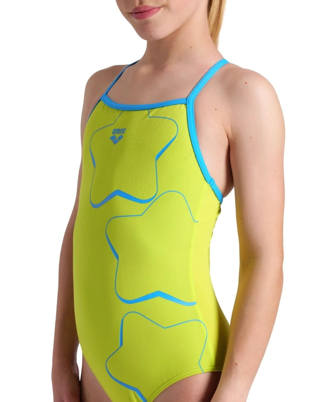 Kostium kąpielowy dziewczęcy Arena Graphic Star Lightdrop 116