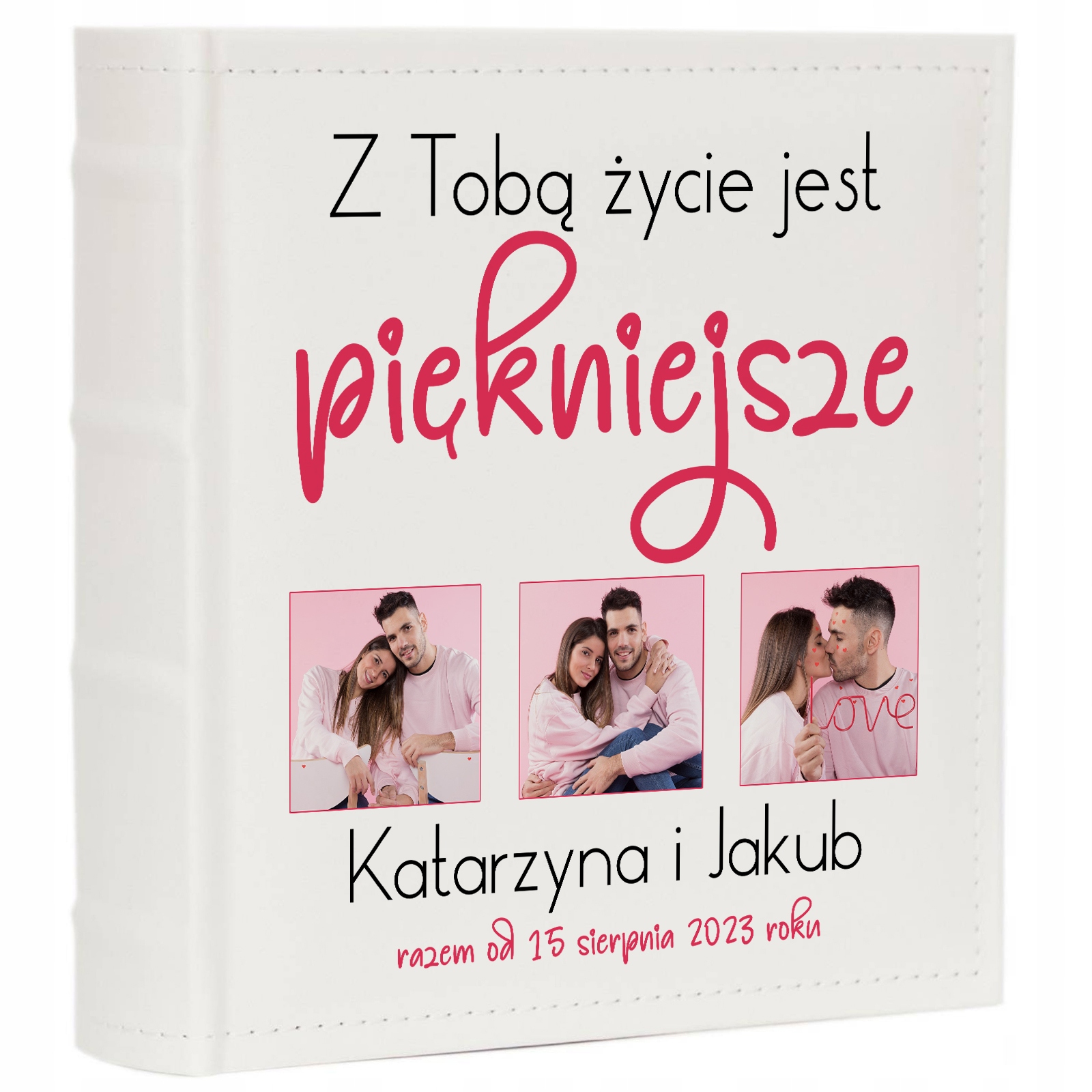 Album Eko Kůže Dárek K Valentýnu Jména Datum Pro Páry 200 Stran Bílé