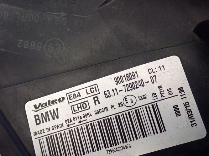 Frontscheinwerfer BMW X1 E84 7290240 Bi-Xenon Rechts Scheinwerfer Headlight - Thumbnail 9