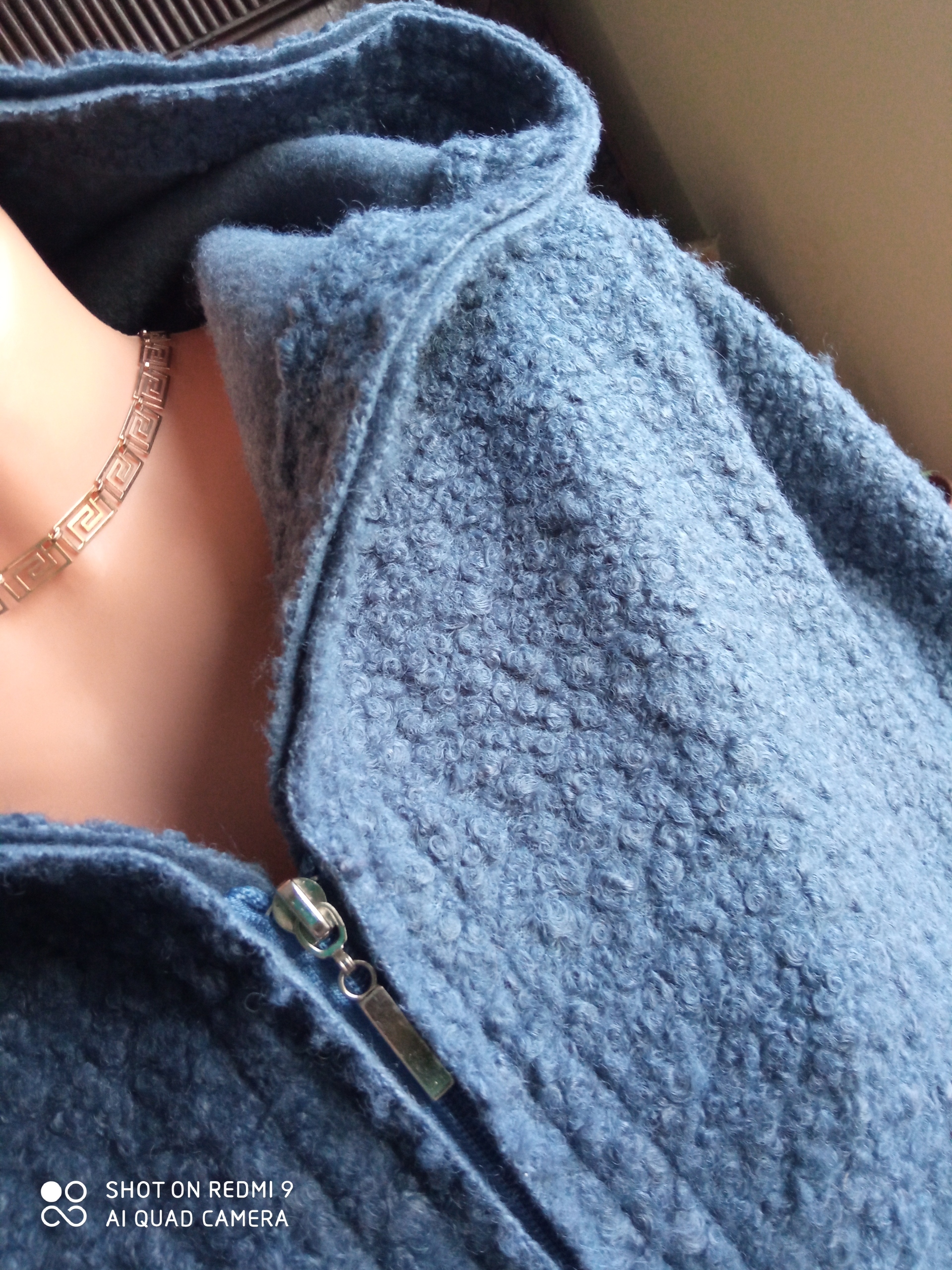 Płaszcz bukla 130 cm pachy 48 petrol 50 52 Rozmiar 50