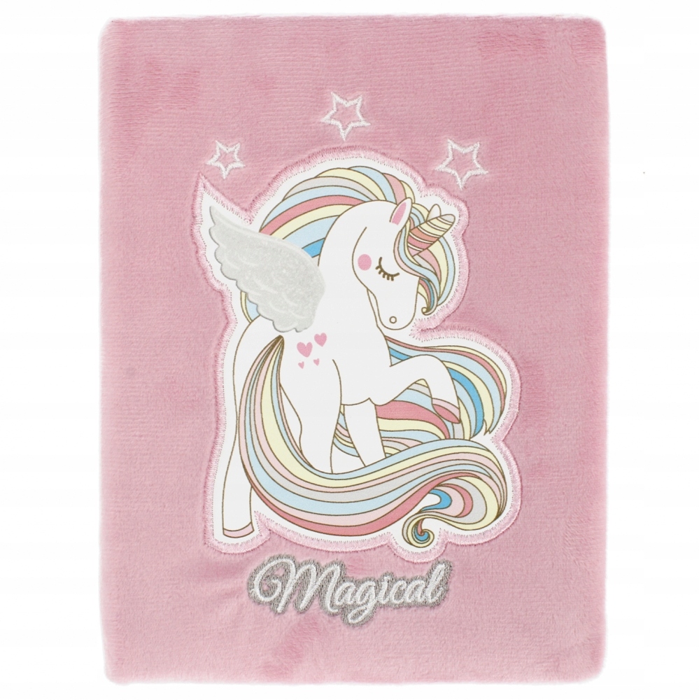 

Pamiętnik Notes Pluszowy Jednorożec Unicorn A5
