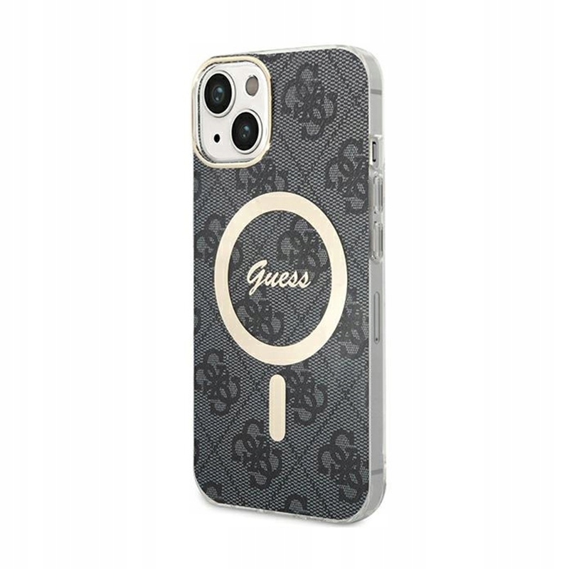 Guess 4G MagSafe – Pouzdro pro iPhone 15 (černé)