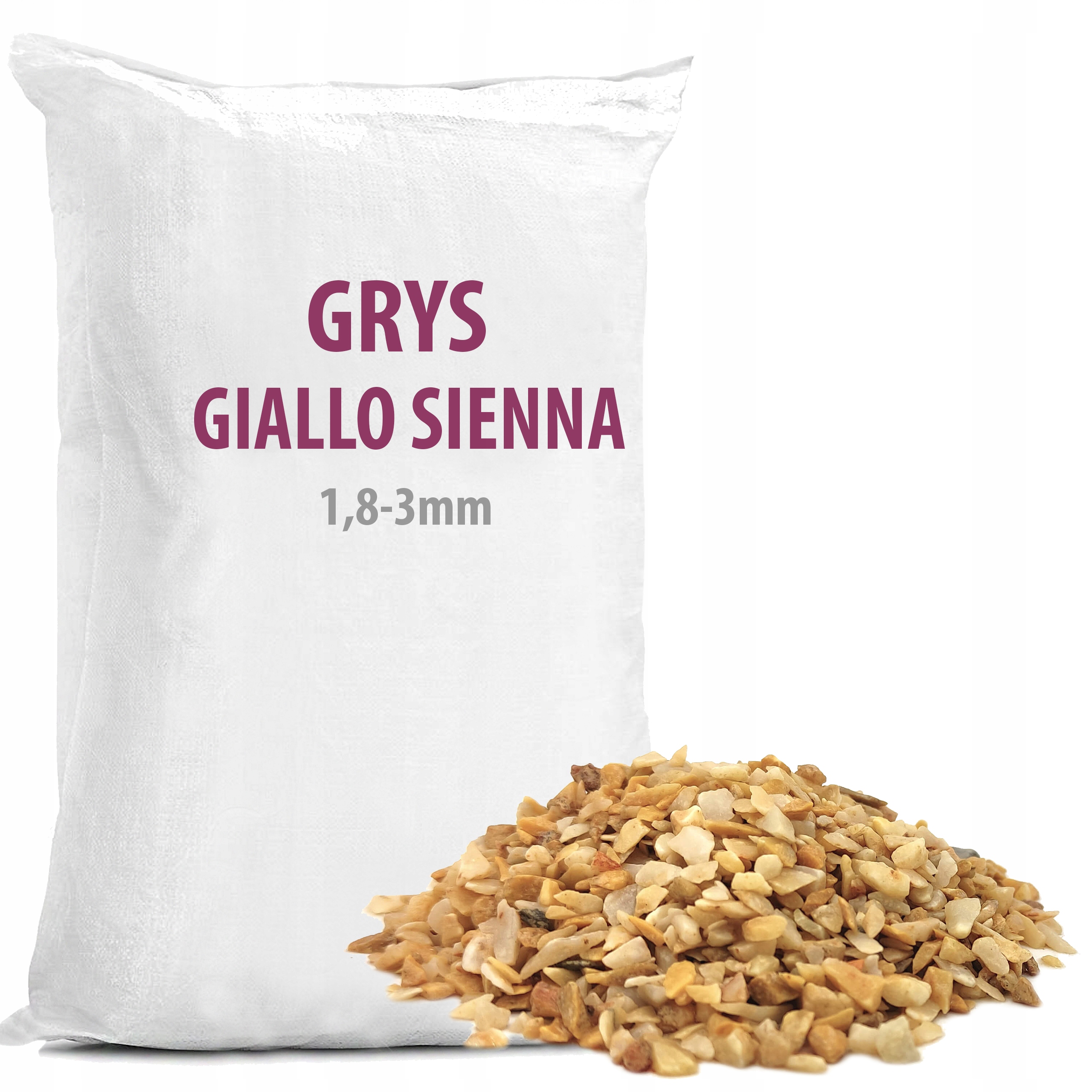 

Kamienie Ozdobne Żółte Grys Giallo Siena 25KG