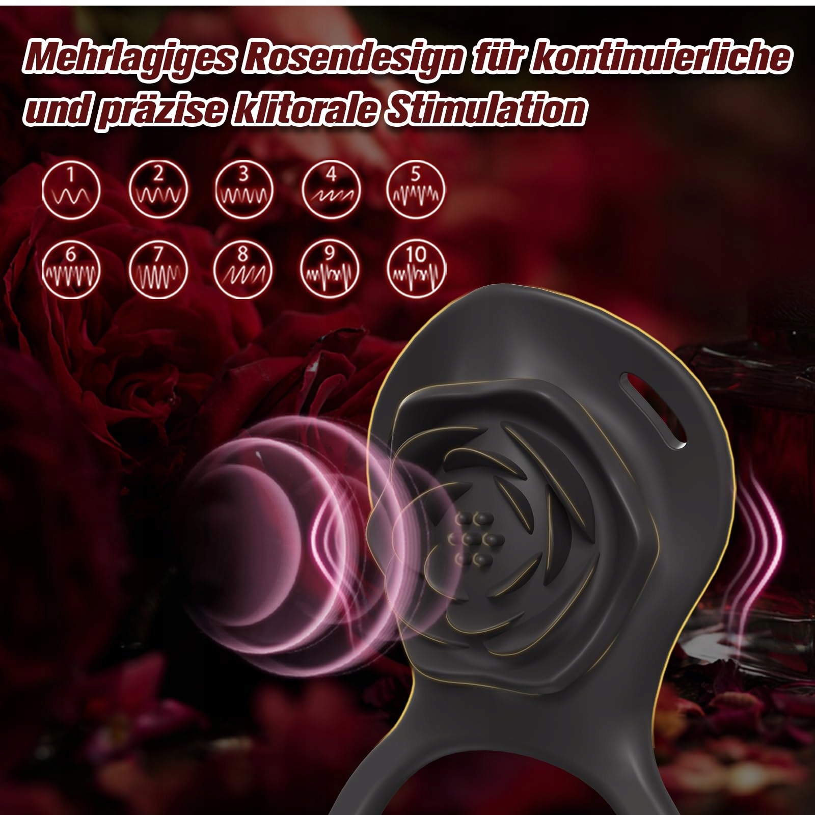 ROSE Zestaw Wibratorów BDSM Dla Par Z Pilotem Masażer Klitoris — miniatura 5
