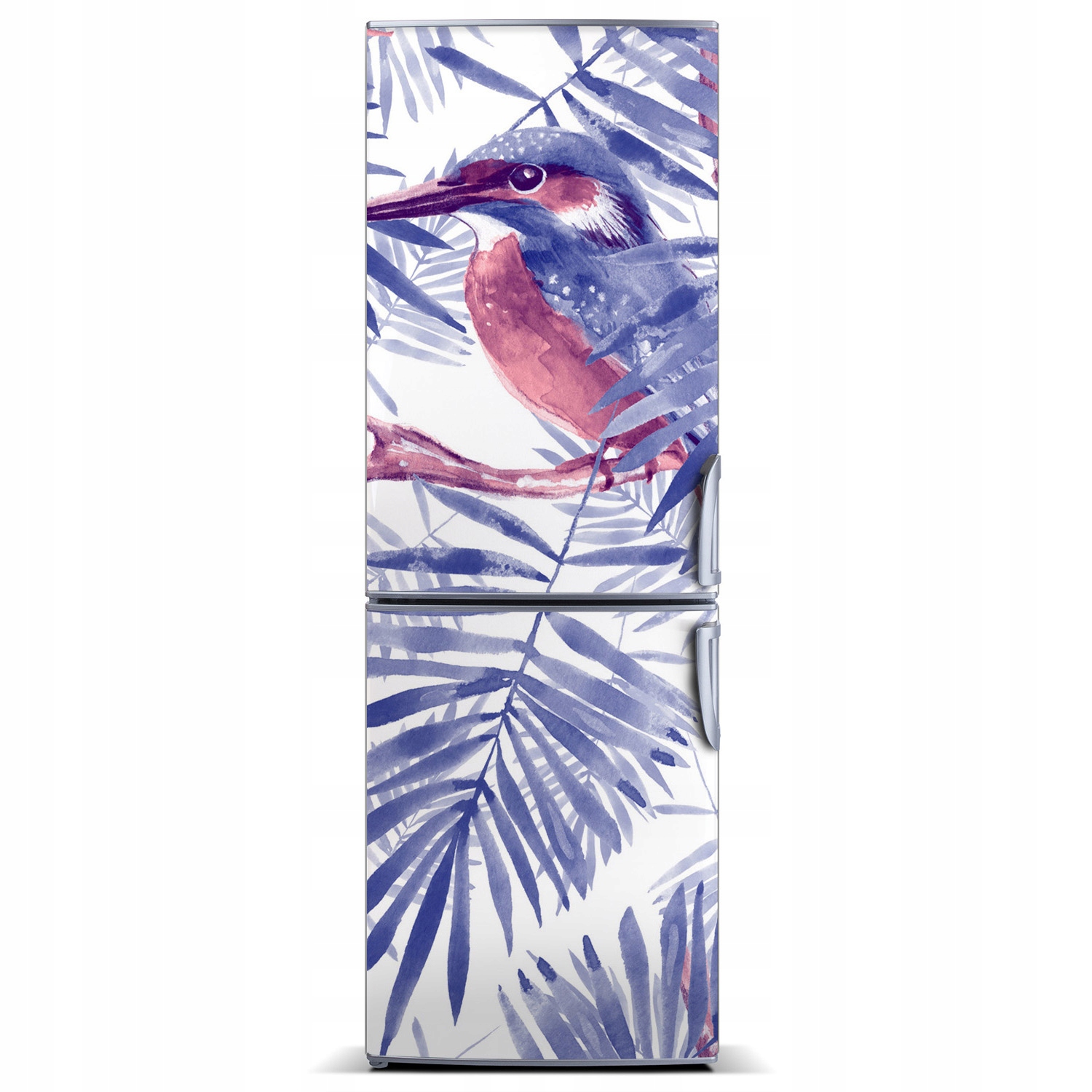 

Magnes na lodówkę Liście palmy i ptak 60x180