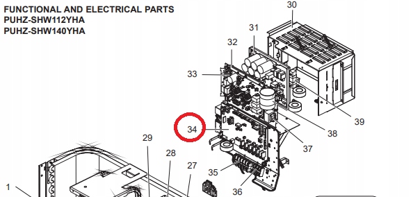 T7WF19315 257277 PŁYTA KONTROLERA Mitsubishi Electric