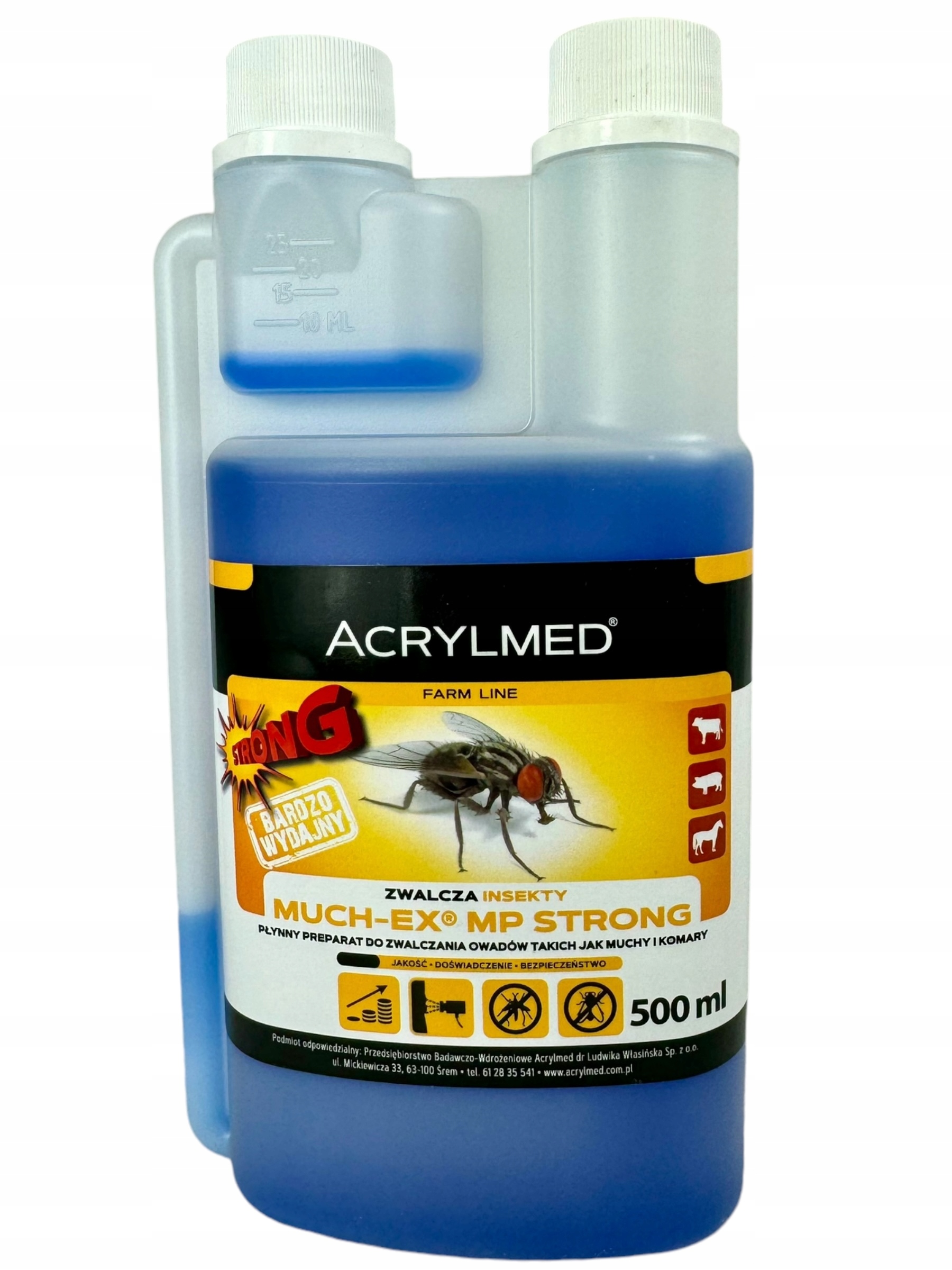 Muchex Mp Strong 500 ml Płyn na kleszcze, komary, muchy, pchły, pluskwy