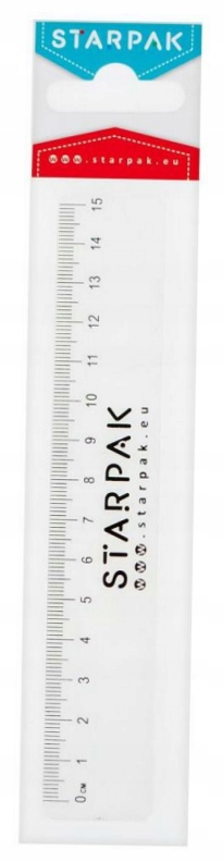 Linijka 15cm plastikowa