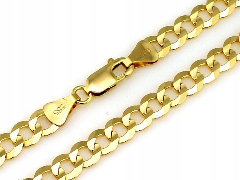 Pánský náhrdelník pancr zlatá 585 14k 24.62g 6.6mm velikost 55 masivní