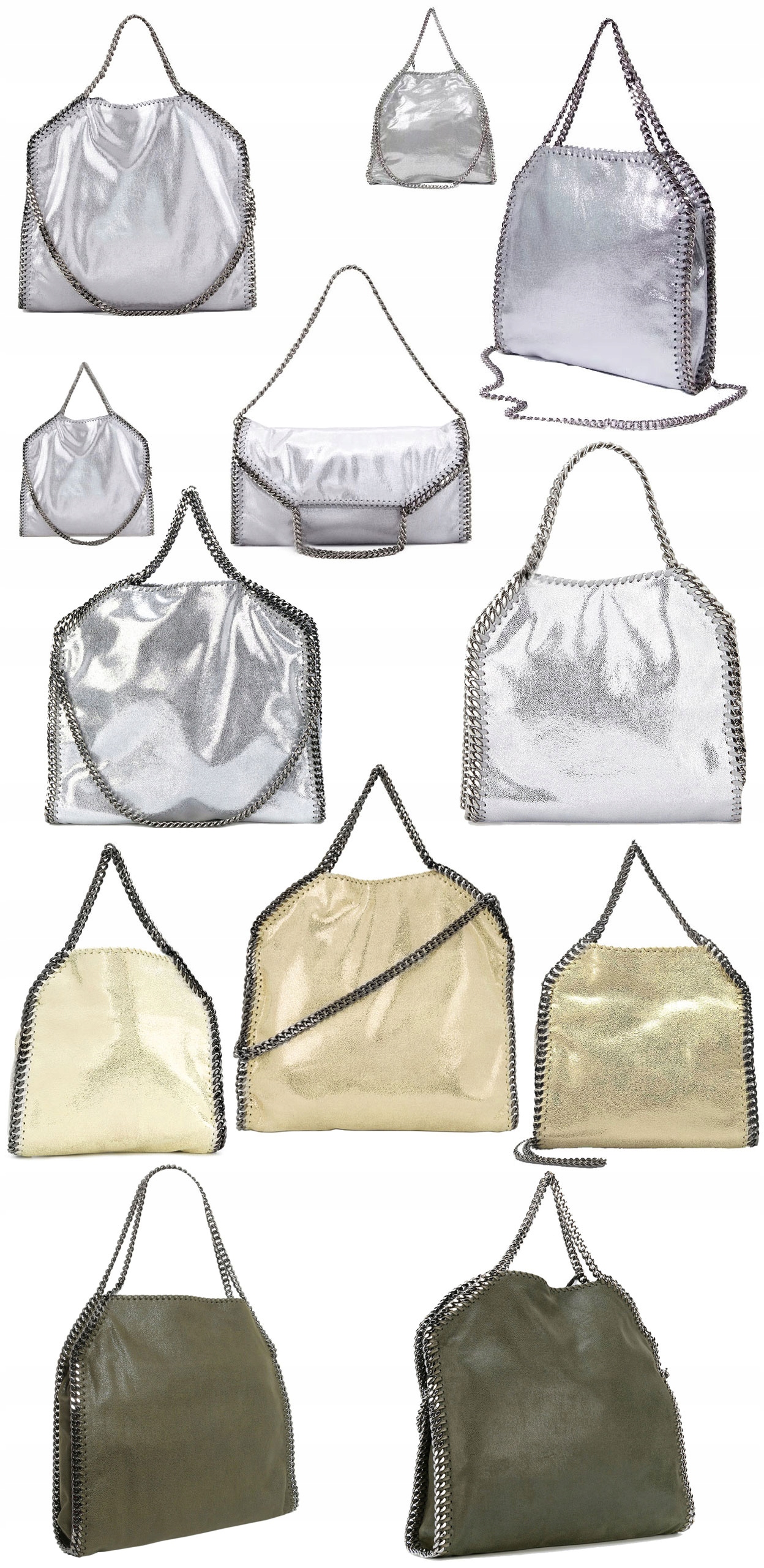 TOREBKA Z ŁAŃCUCHAMI _ TORBA ŁAŃCUCHY _ STELLA BAG Styl miejski