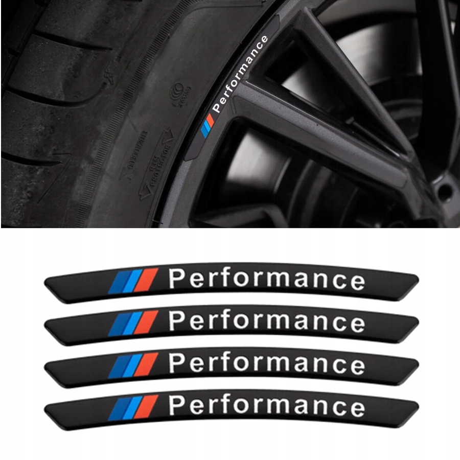 NAKLEJKI NA FELGI M PERFORMANCE M PAKIET DO BMW Producent bez marki