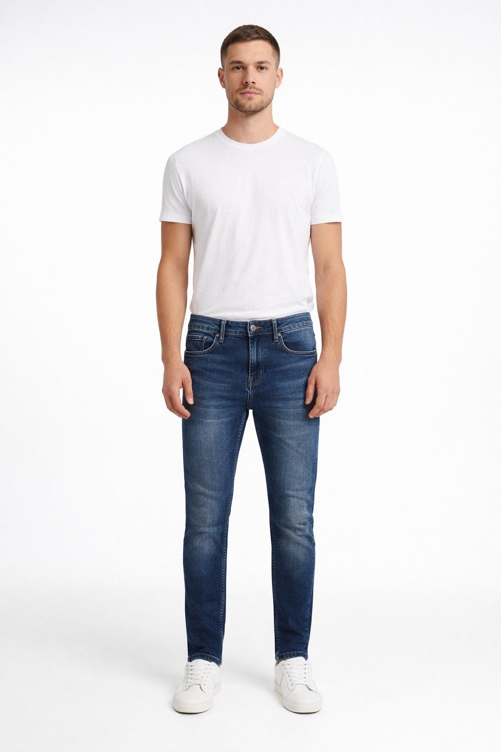 Pepe Jeans Modré Pánské Džíny S Oděrkami, Trubičky 28/32 Awa