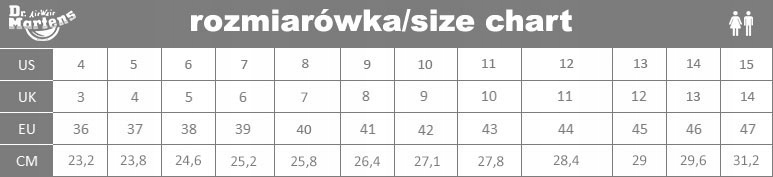BUTY DAMSKIE DR.MARTENS MARTENSY GLANY LAMPER R 37 Wzór dominujący inny wzór