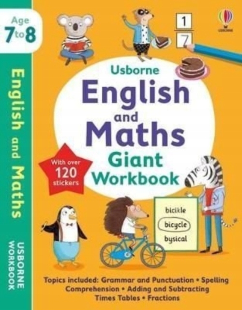 Usborne English and Maths Giant Workbook 7-8 HOLLY BATHIE