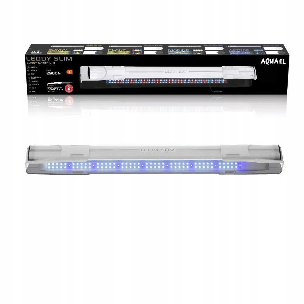 Aquael Leddy Slim 32W Sunny D&n Biały