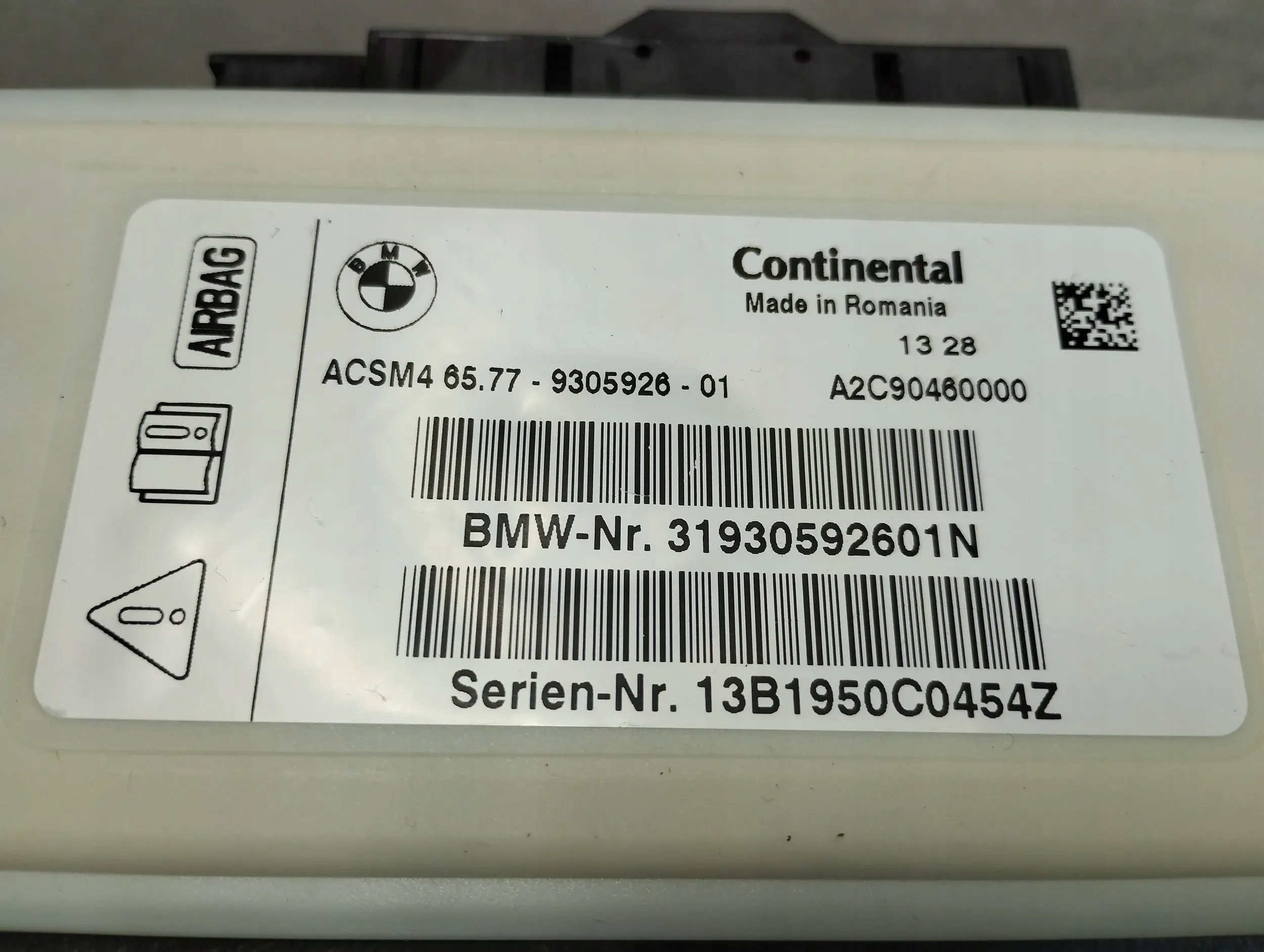 BMW X5 F15 control unit airbag 9305926