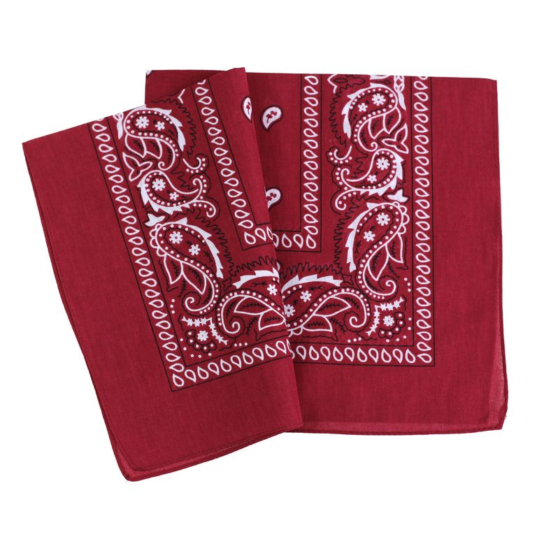 

Bandamka Bandana Chustka Chusta Apaszka Bordowa