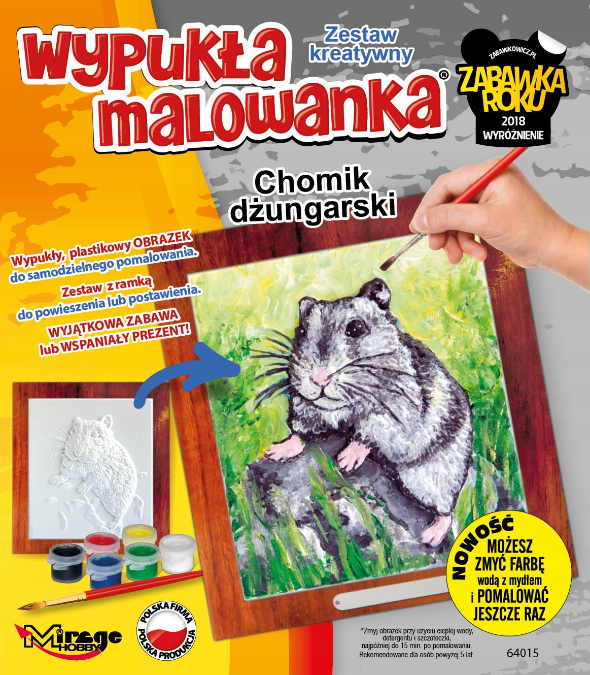 

Wypukła Malowanka Futrzak Chomik Dżungarski (Zesta