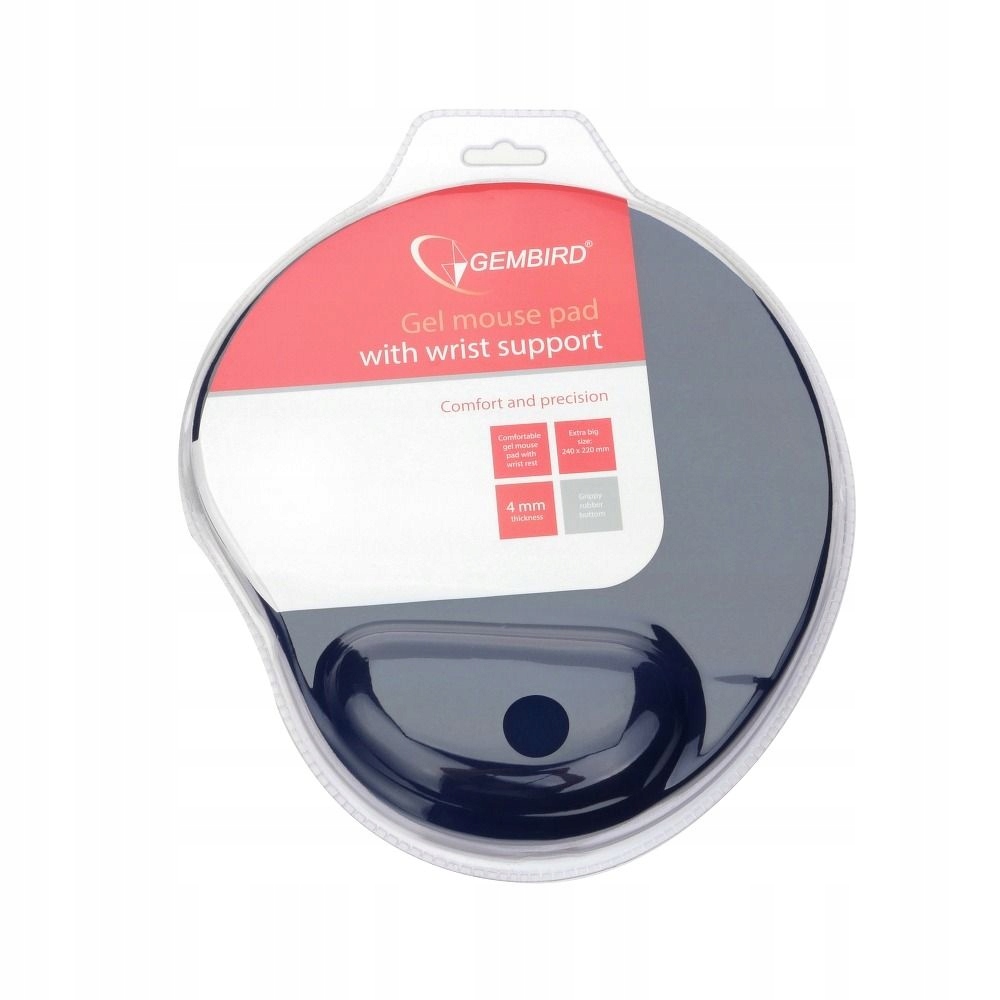 Podkładka ergonomiczna pod nadgarstek pod mysz Mp-gel-blue 260x220