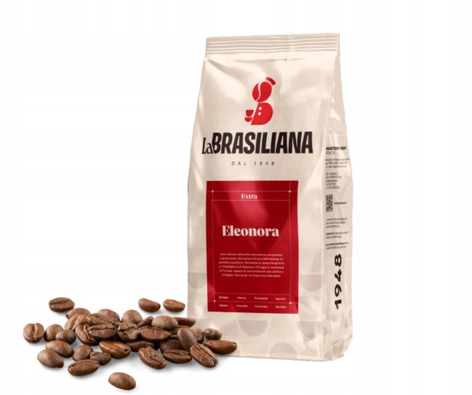 Káva La Brasiliana Rosso extra italská Káva 1000 g