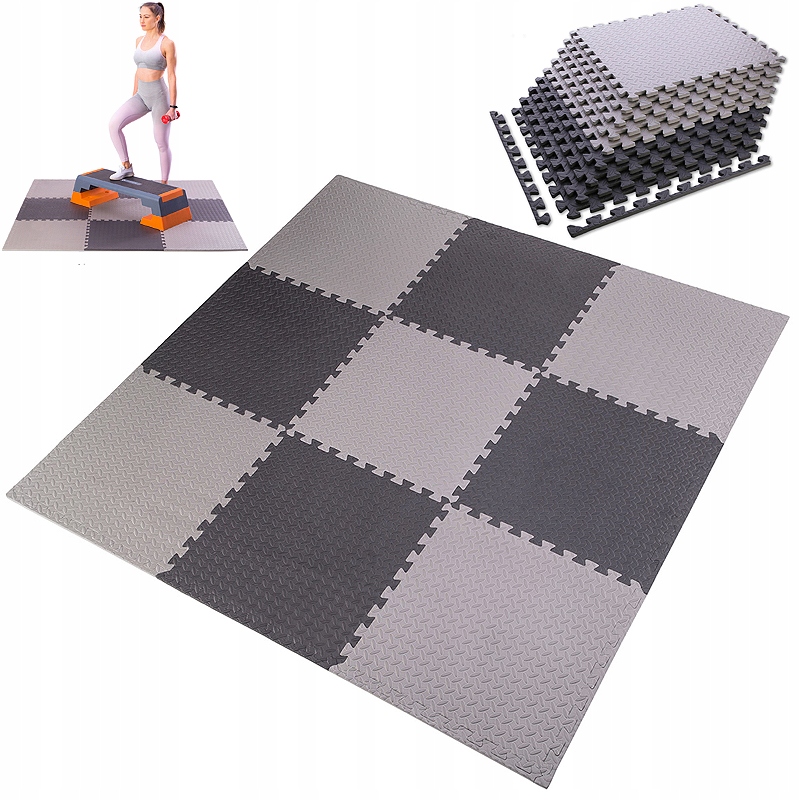

Duża Mata 60x90 CM Puzzle Pod Sprzęt Zestaw 9 Szt.