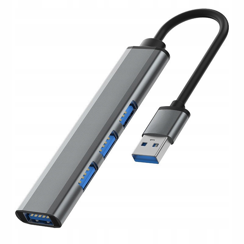 ROZGAŁĘŹNIK ROZDZIELACZ ADAPTER HUB SPLITTER SLIM 3x USB 2.0 1x USB 3.0
