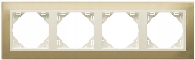 Efapel Metallo Rámeček 4NÁSOBNÝ Zlatá Perla 90940 Top