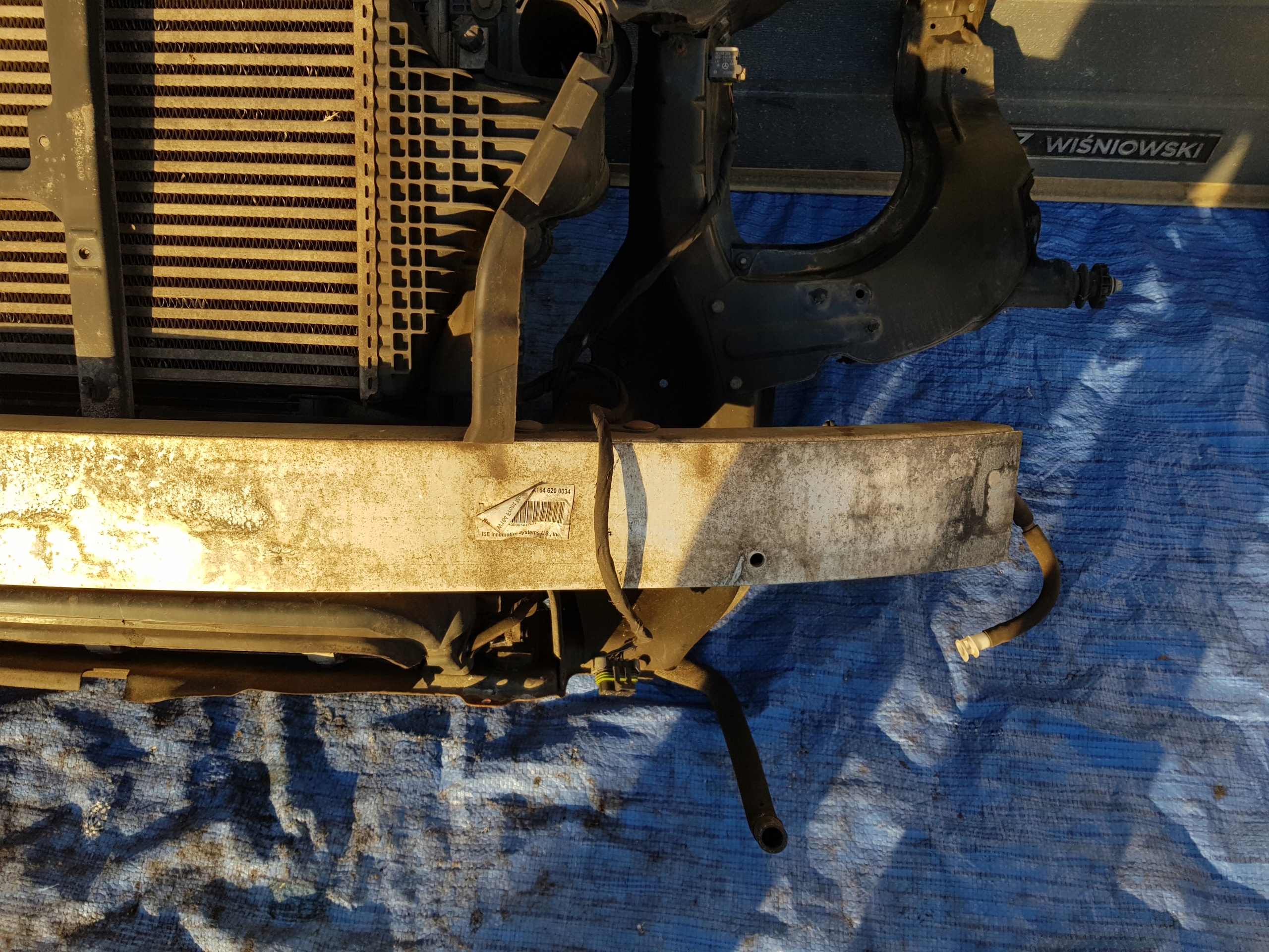 support panel for radiators radiator MERCEDES ML W164 350 LIFT 3.0CDI
