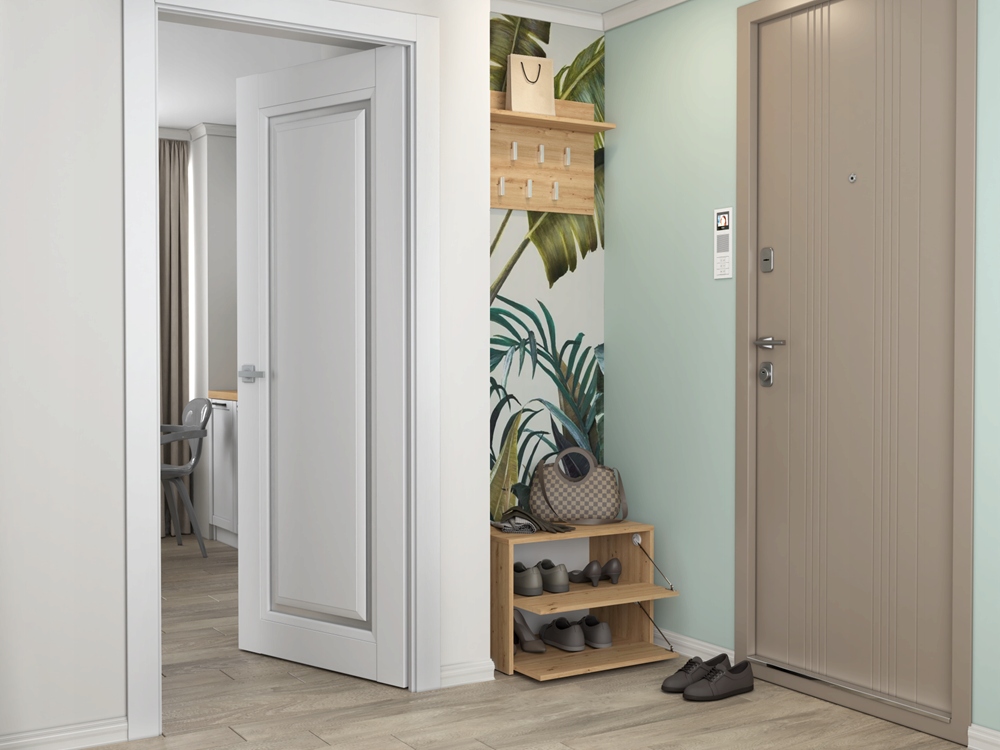 SZAFKA NA BUTY REGAŁ KOMODA SŁUPEK STOJAK NA OBUWIE MEBLE DĄB ARTISAN 60 cm Głębokość mebla 36 cm